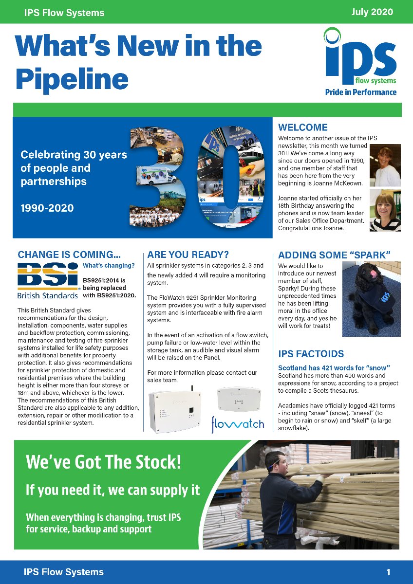 IPS Newsletter Page 1