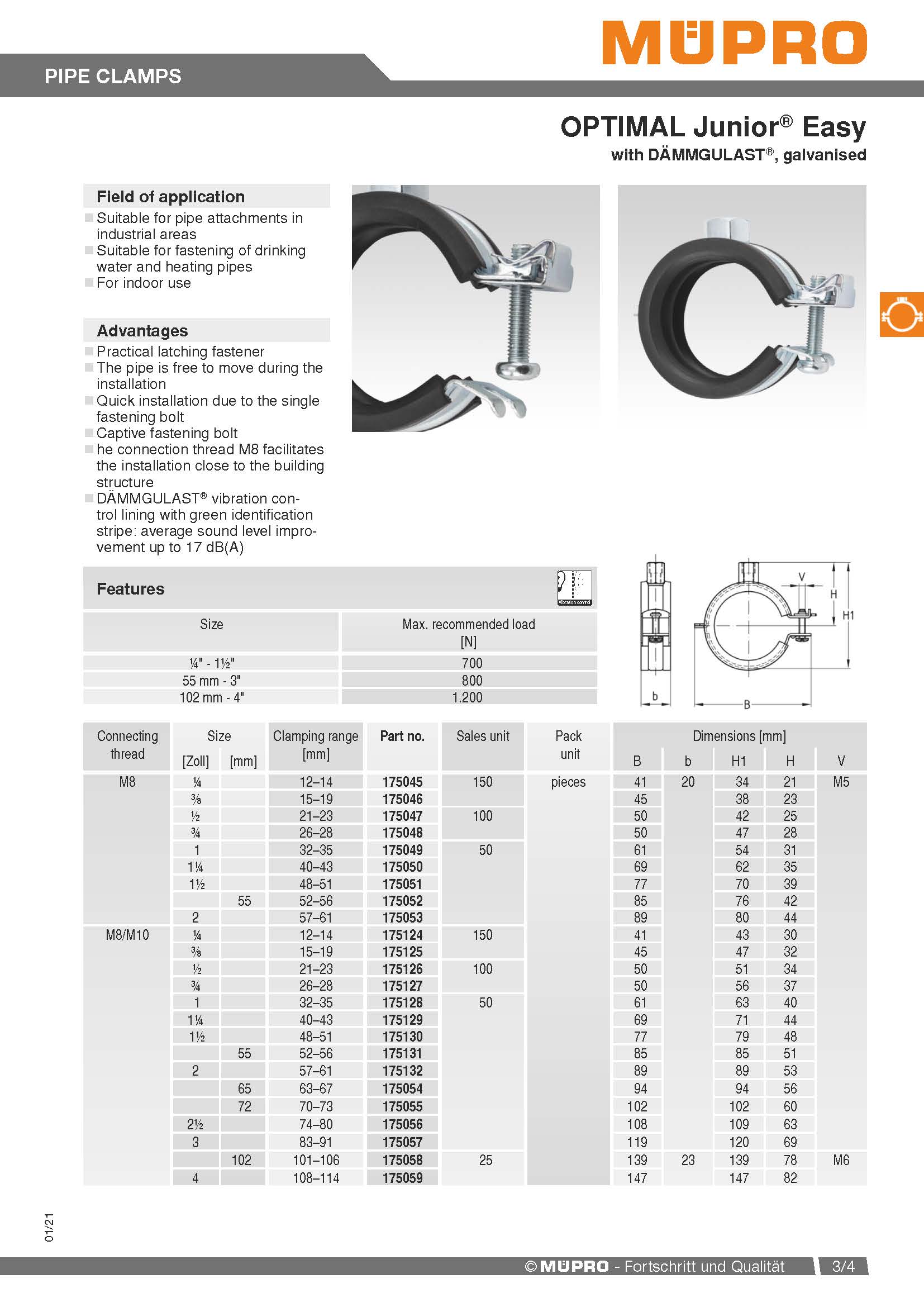 Mupro Junior Clamps